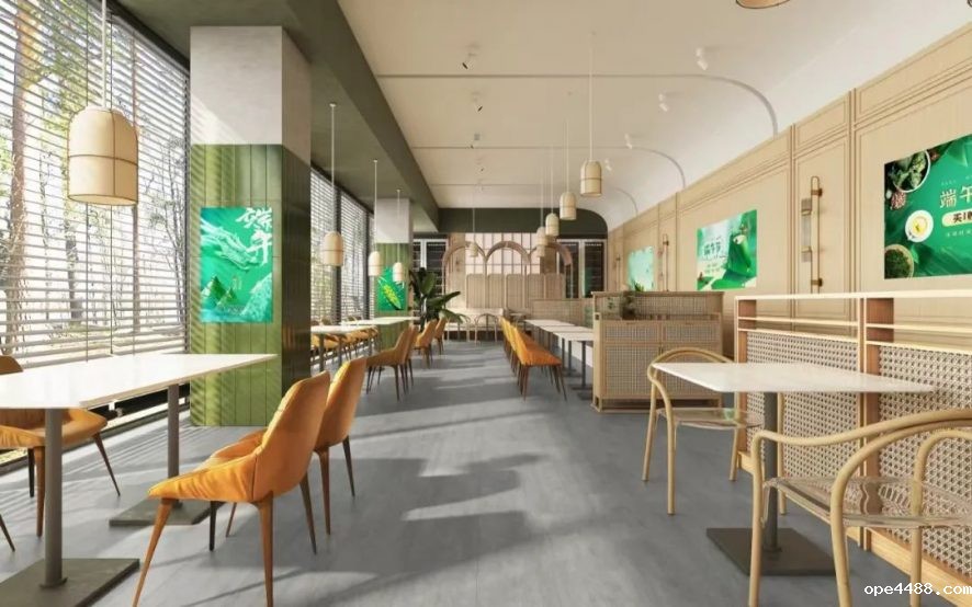 餐饮店ope3399墙板应用案例